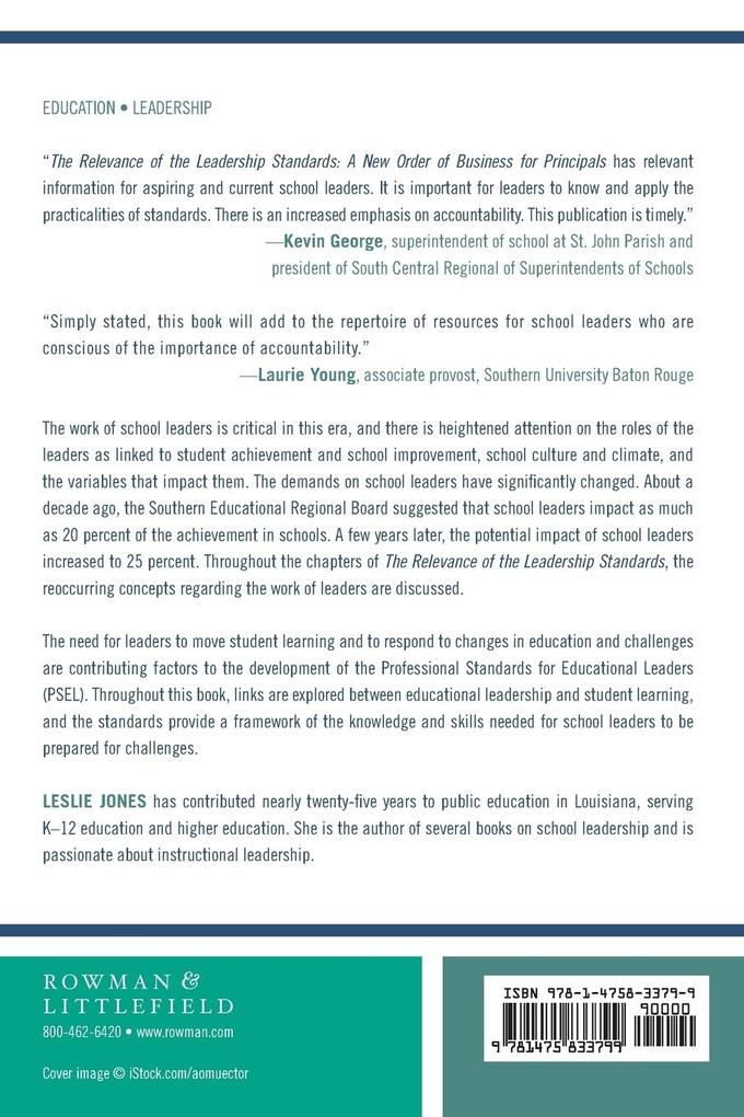 Weitere Ansicht: Relevance of the Leadership Standards | Leslie Jones