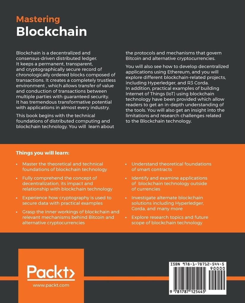 Weitere Ansicht: Mastering Blockchain | Imran Bashir