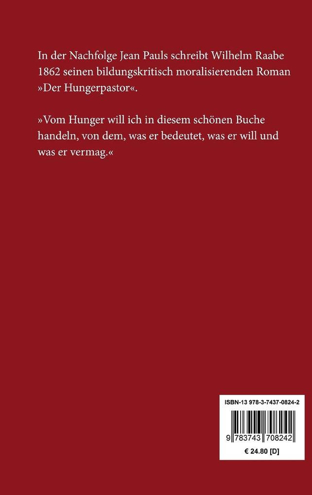 Weitere Ansicht: Der Hungerpastor | Wilhelm Raabe