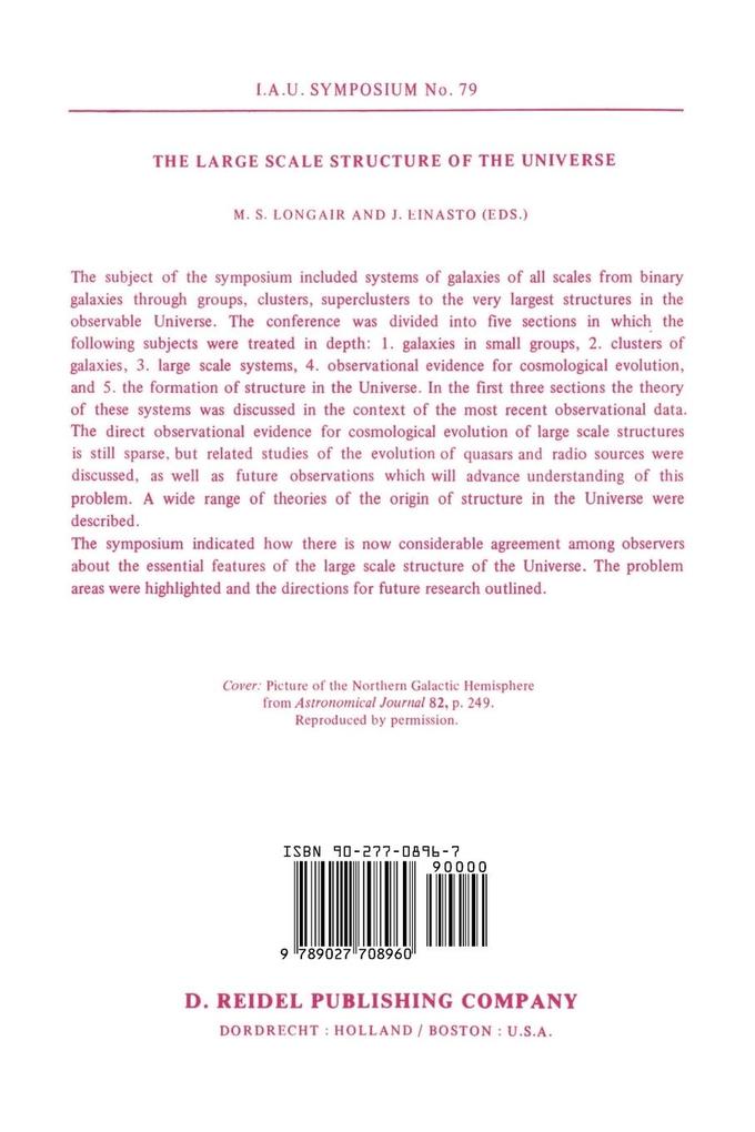 Weitere Ansicht: The Large Scale Structure of the Universe