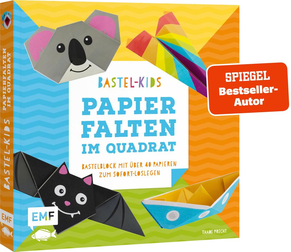 Produktbild: Bastel-Kids - Papierfalten im Quadrat | Thade Precht