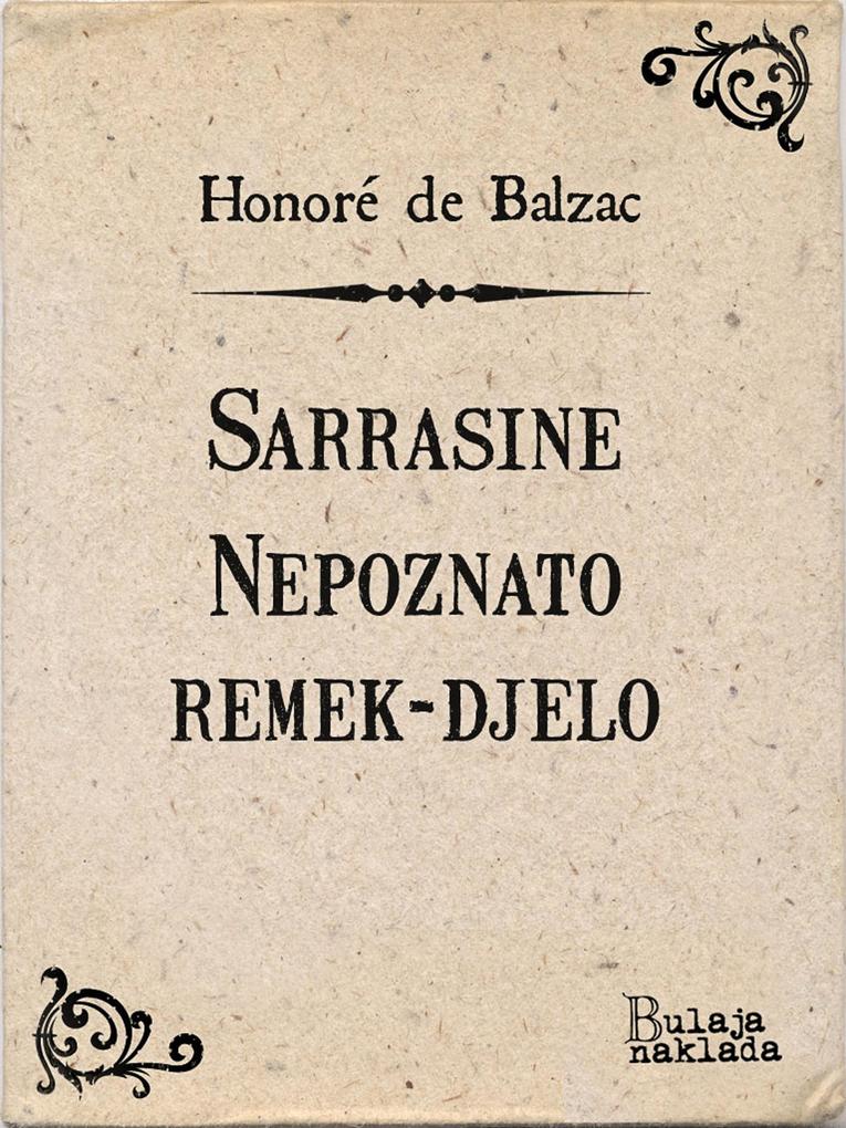 Produktbild: Sarrasine - Nepoznato remek-djelo | Honoré de Balzac