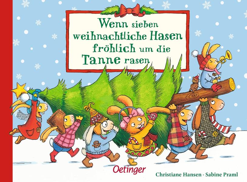 Produktbild: Wenn sieben weihnachtliche Hasen fröhlich um die Tanne rasen | Sabine Praml