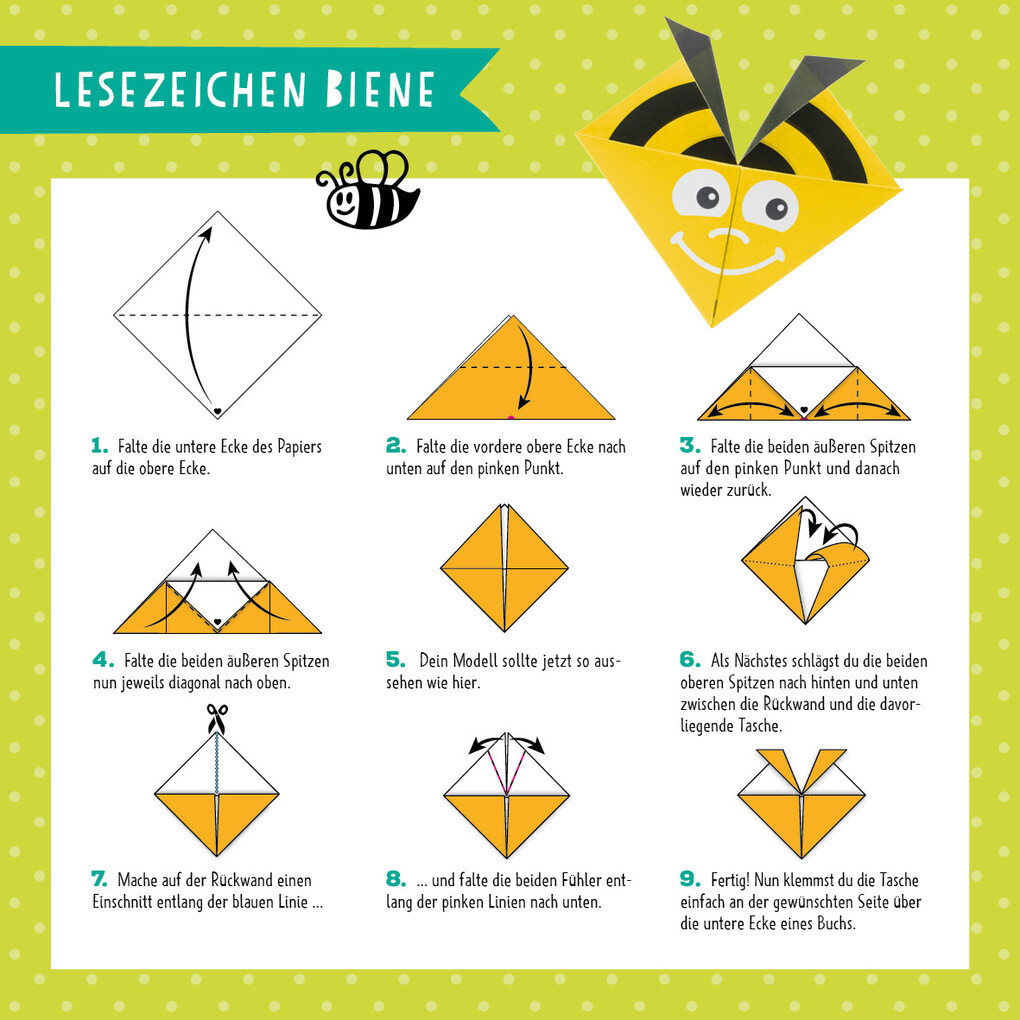 Weitere Ansicht: Bastel-Kids - Papierfalten im Quadrat | Thade Precht