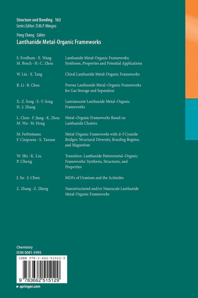 Weitere Ansicht: Lanthanide Metal-Organic Frameworks