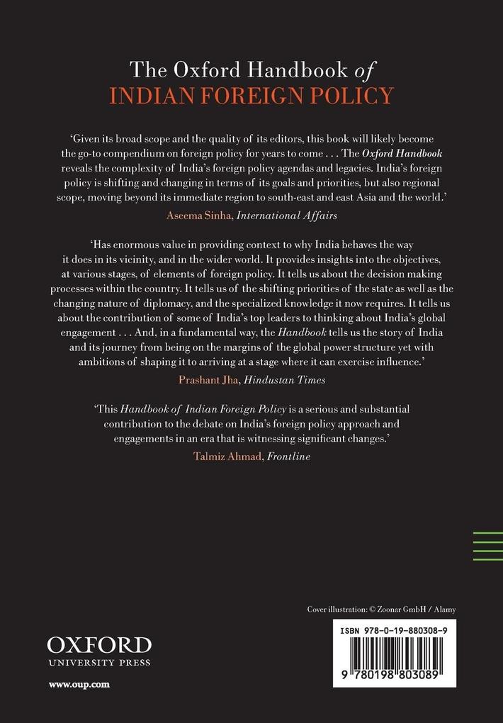 Weitere Ansicht: The Oxford Handbook of Indian Foreign Policy