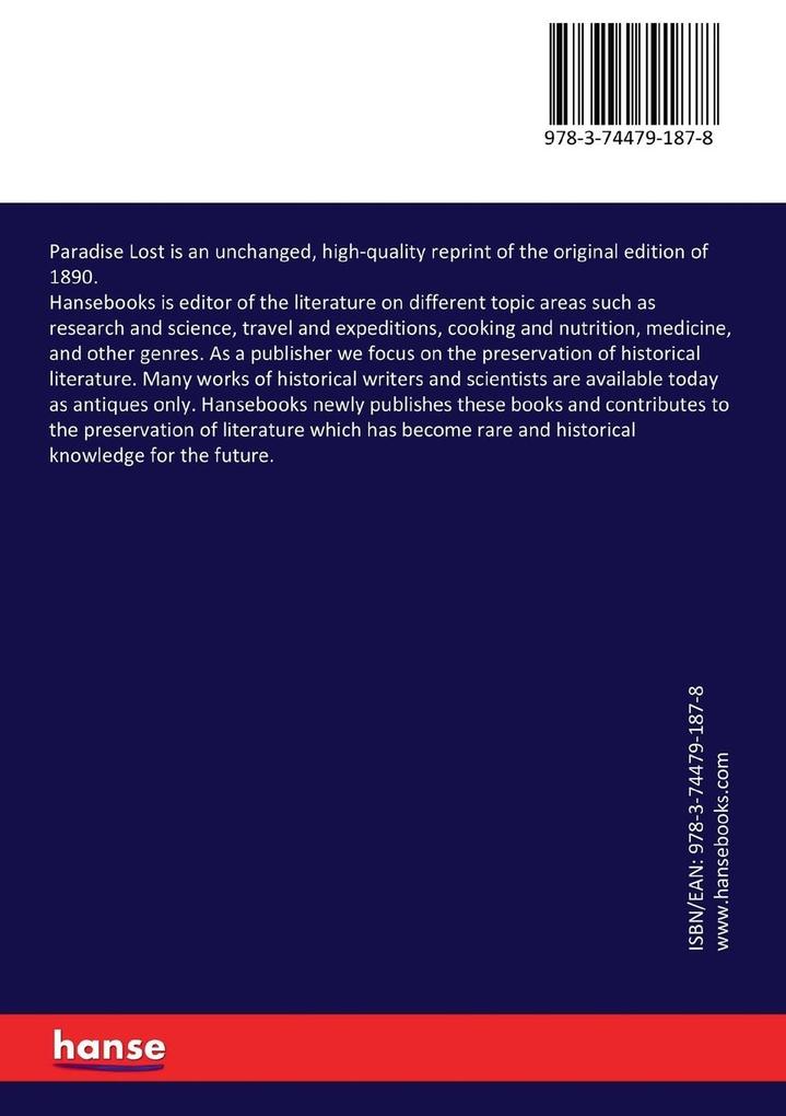 Weitere Ansicht: Paradise Lost | John Milton