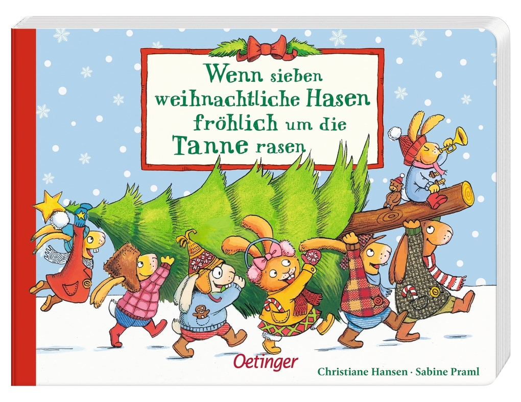 Weitere Ansicht: Wenn sieben weihnachtliche Hasen fröhlich um die Tanne rasen | Sabine Praml