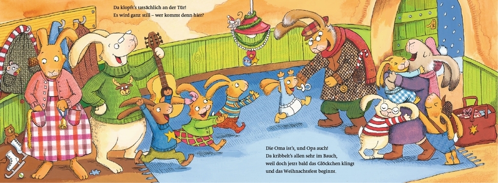 Weitere Ansicht: Wenn sieben weihnachtliche Hasen fröhlich um die Tanne rasen | Sabine Praml