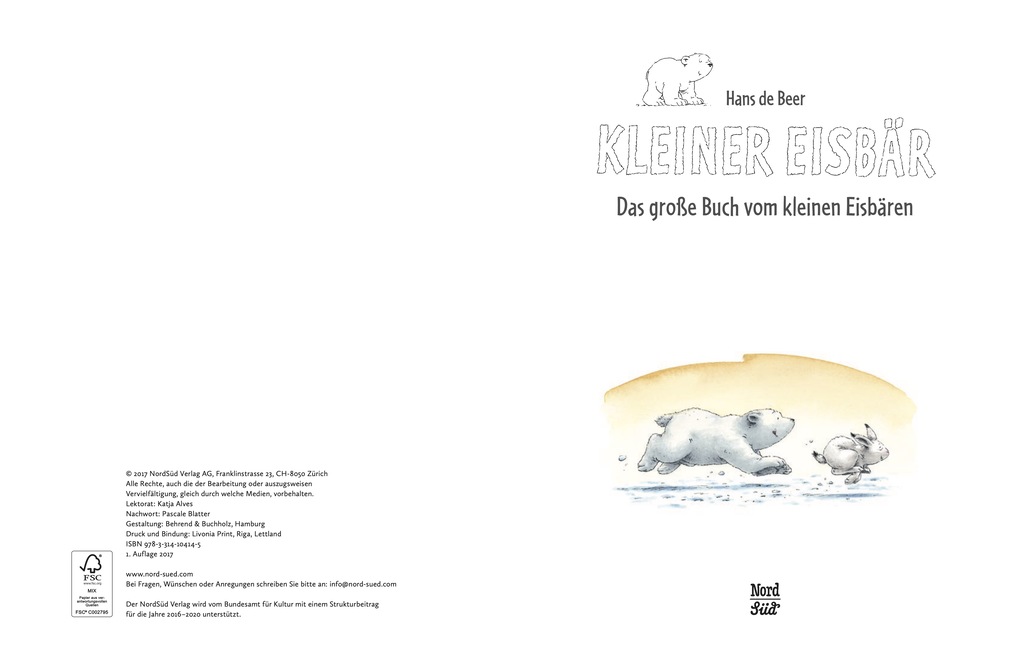 Weitere Ansicht: Das große Buch vom Kleinen Eisbären | Hans de Beer
