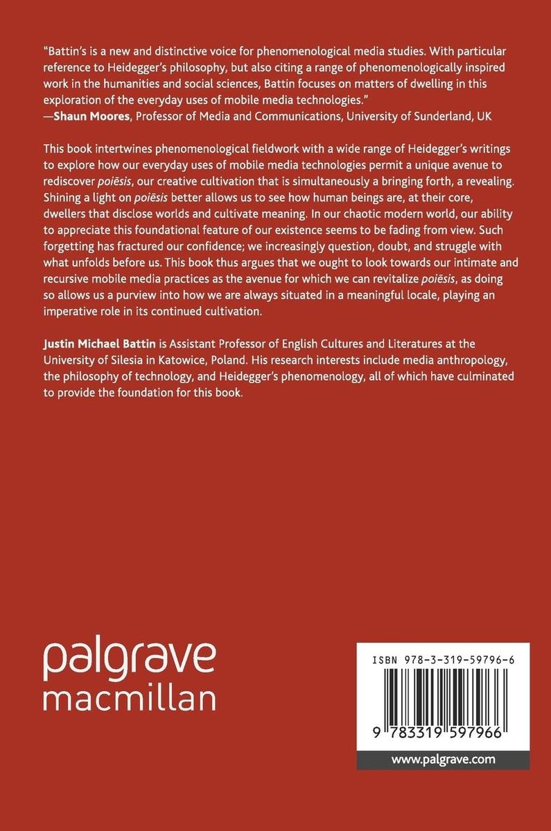 Weitere Ansicht: Mobile Media Technologies and Poisis | Justin Michael Battin