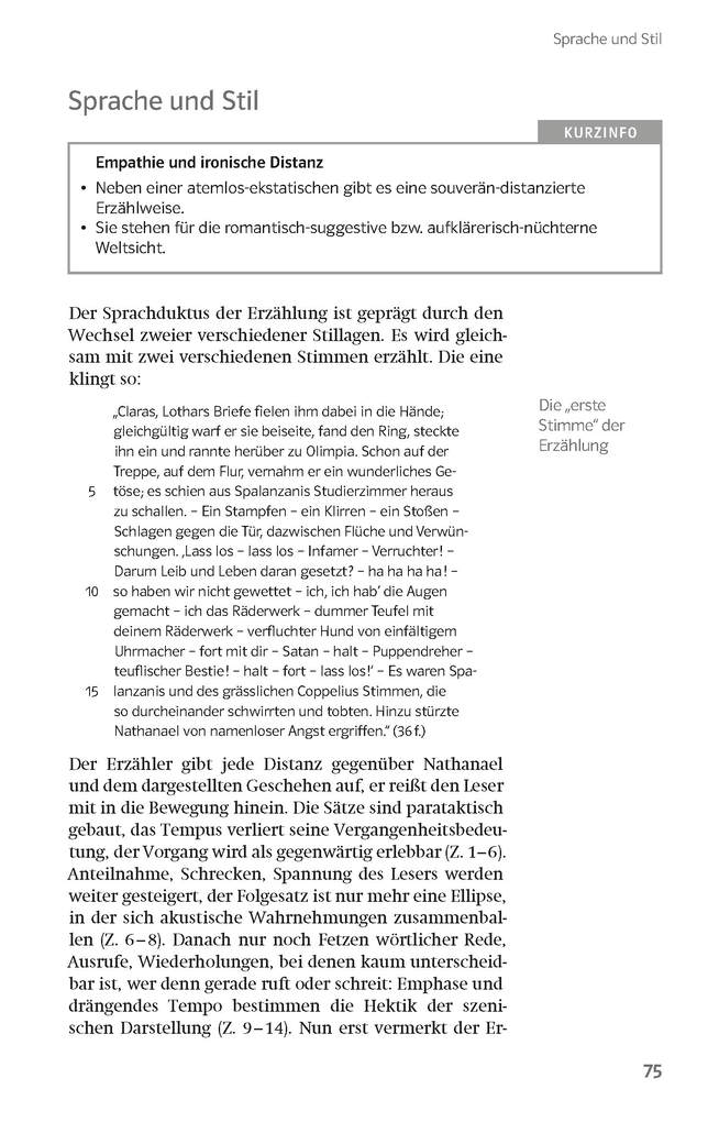 Weitere Ansicht: Lektürehilfen E.T.A. Hoffmann "Der Sandmann"