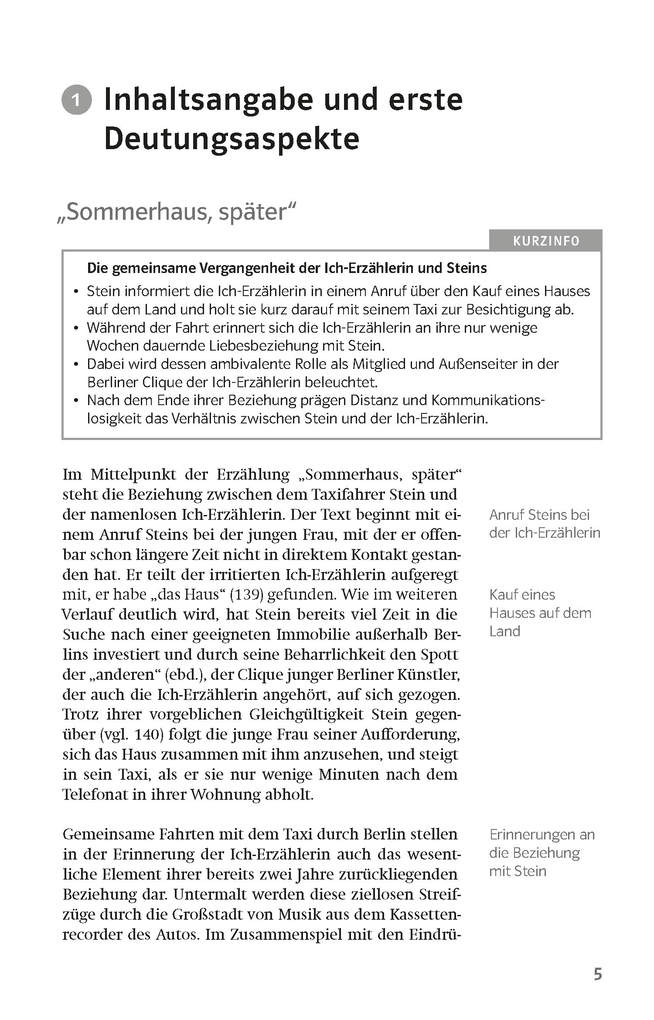 Weitere Ansicht: Lektürehilfen Judith Hermann "Sommerhaus, später"