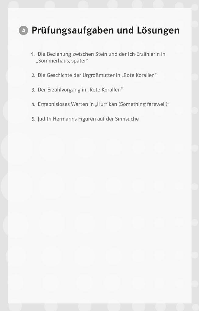 Weitere Ansicht: Lektürehilfen Judith Hermann "Sommerhaus, später"