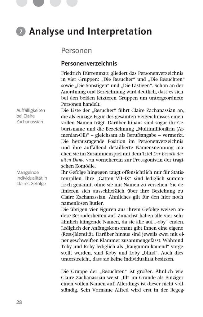 Weitere Ansicht: Lektürehilfen Friedrich Dürrenmatt "Der Besuch der alten Dame"