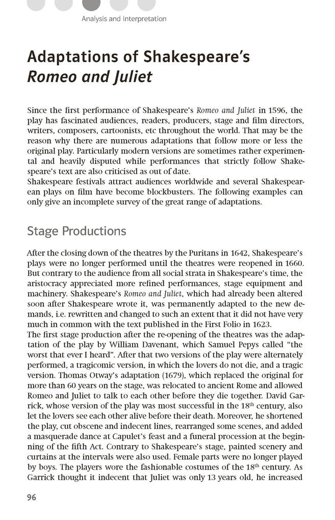 Weitere Ansicht: Lektürehilfen William Shakespeare "Romeo and Juliet"