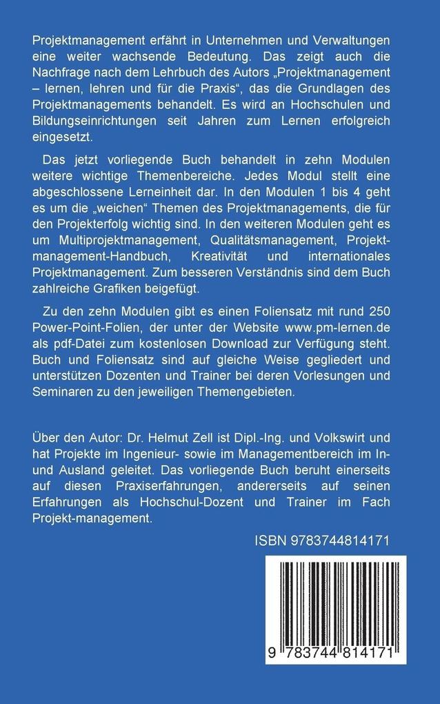 Weitere Ansicht: Projektmanagement | Helmut Zell