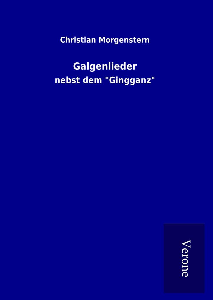 Produktbild: Galgenlieder | Christian Morgenstern