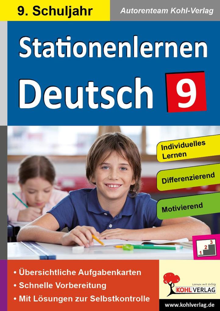 Produktbild: Stationenlernen Deutsch / Klasse 9 | Autorenteam Kohl-Verlag