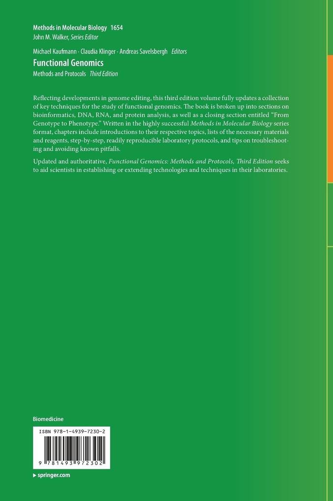 Weitere Ansicht: Functional Genomics