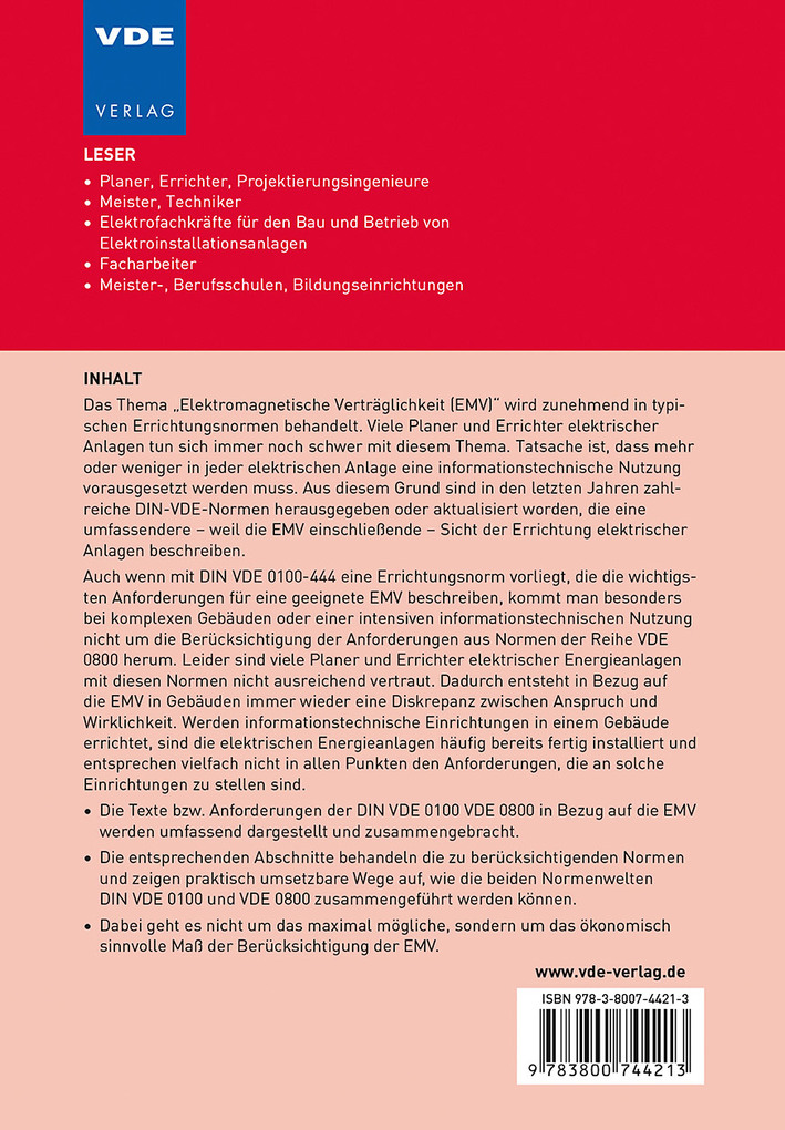 Weitere Ansicht: EMV-gerechte Errichtung von Niederspannungsanlagen | Herbert Schmolke