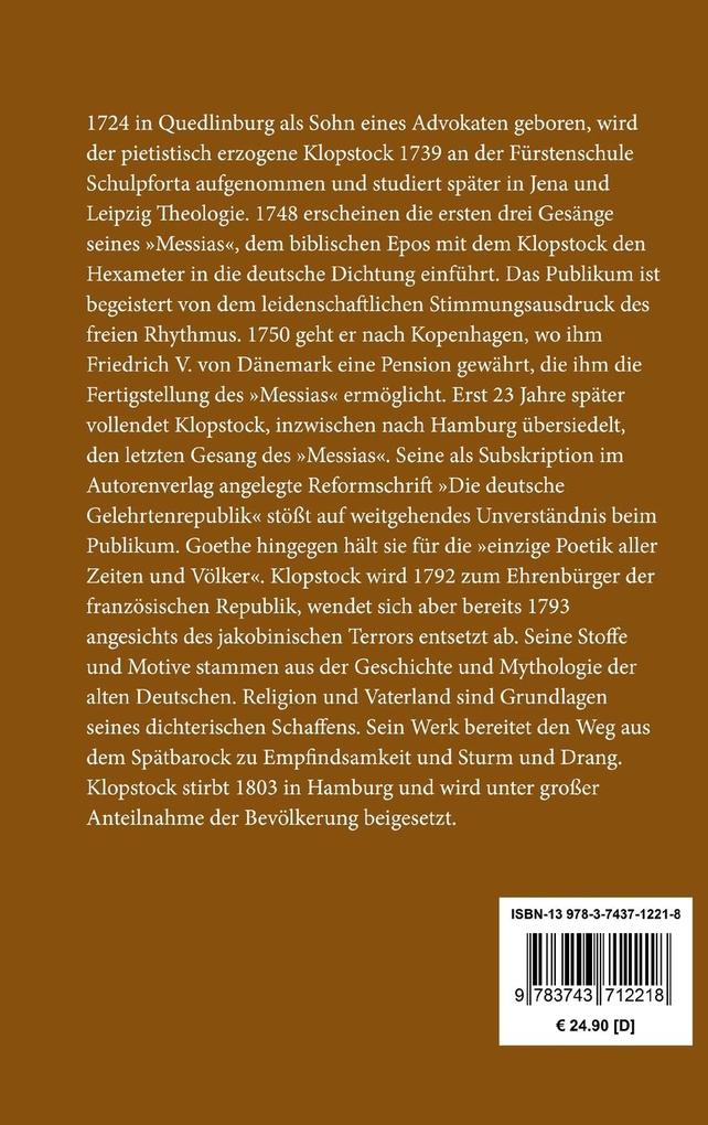 Weitere Ansicht: Oden | Friedrich Gottlieb Klopstock