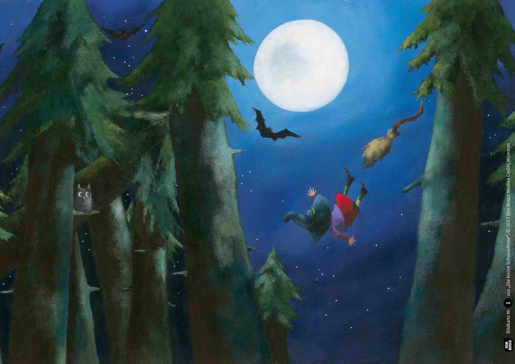 Weitere Ansicht: Die kleine Schusselhexe. Kamishibai Bildkartenset. | Anu Stohner