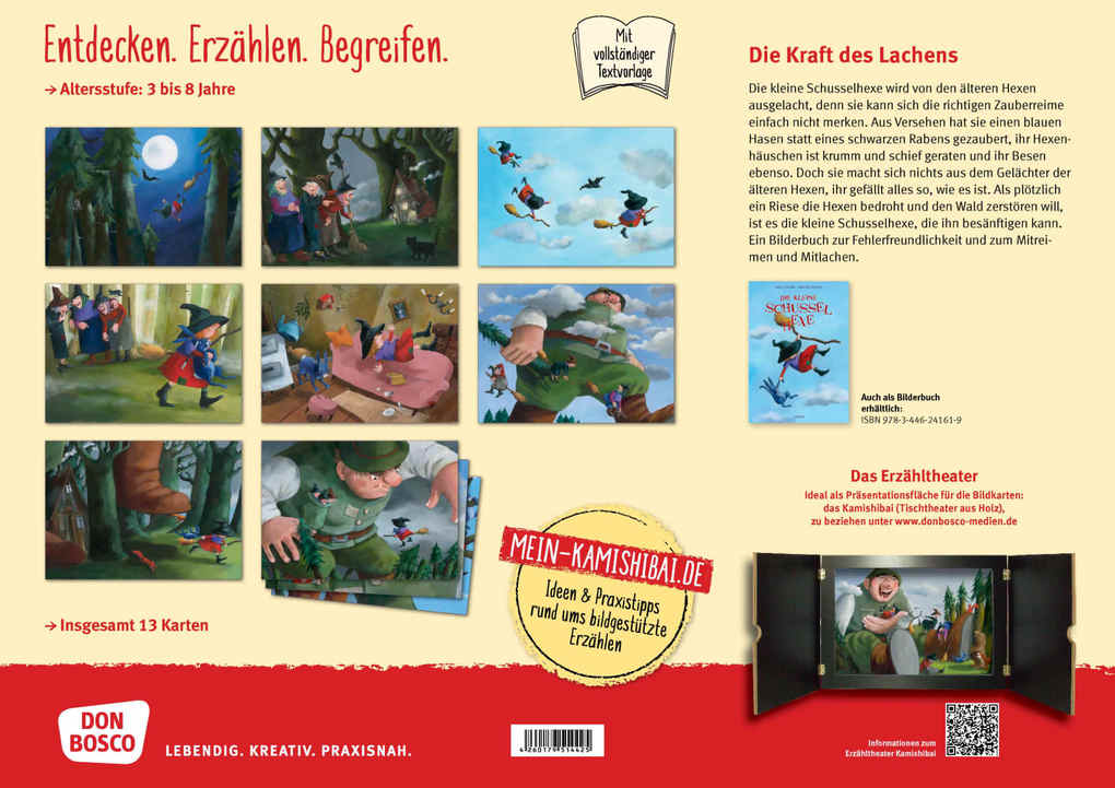 Weitere Ansicht: Die kleine Schusselhexe. Kamishibai Bildkartenset. | Anu Stohner