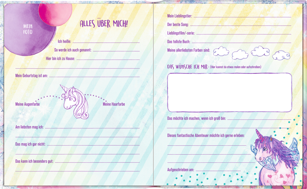 Weitere Ansicht: Freundebuch - Einhorn-Paradies - Meine Freunde