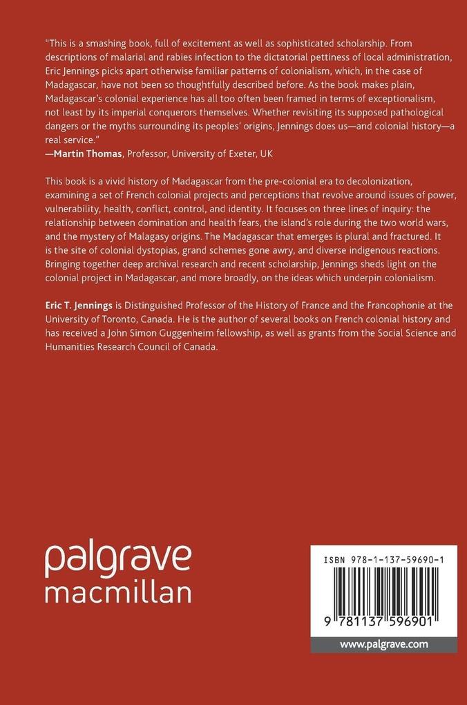 Weitere Ansicht: Perspectives on French Colonial Madagascar | Eric T. Jennings