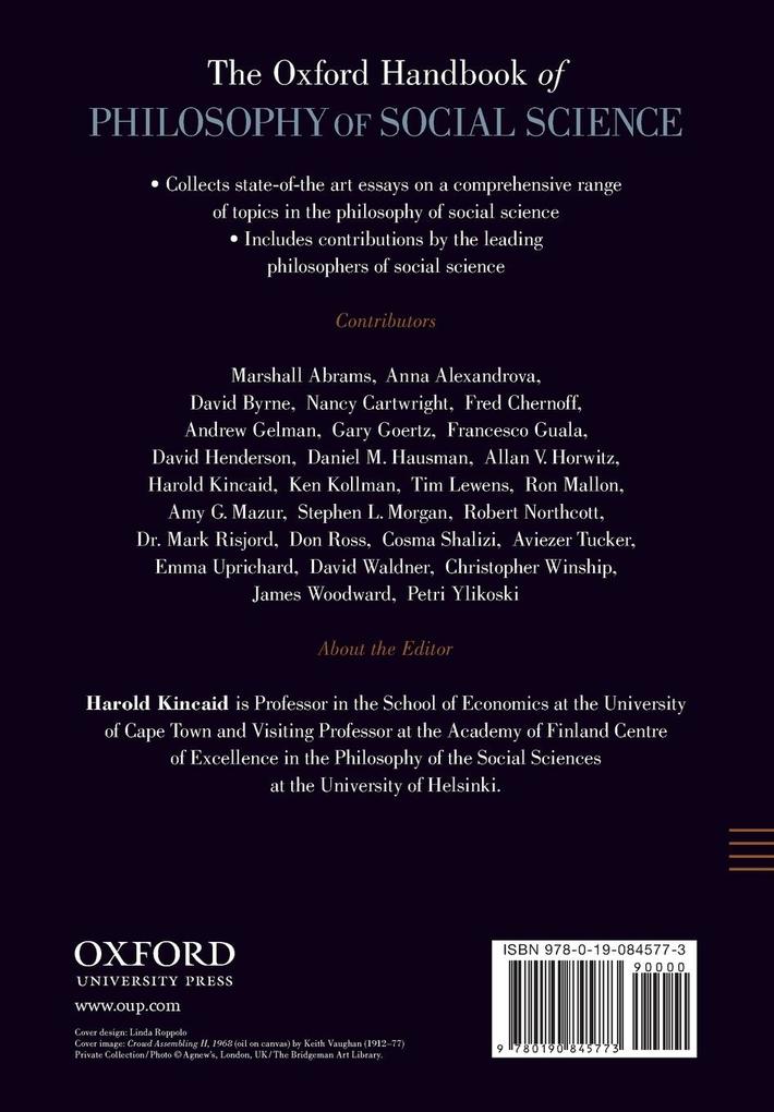 Weitere Ansicht: The Oxford Handbook of Philosophy of Social Science