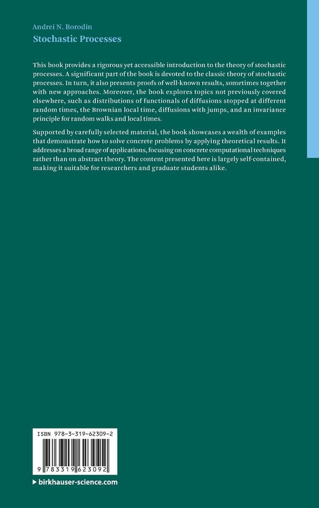 Weitere Ansicht: Stochastic Processes | Andrei N Borodin