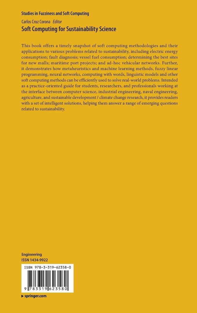 Weitere Ansicht: Soft Computing for Sustainability Science