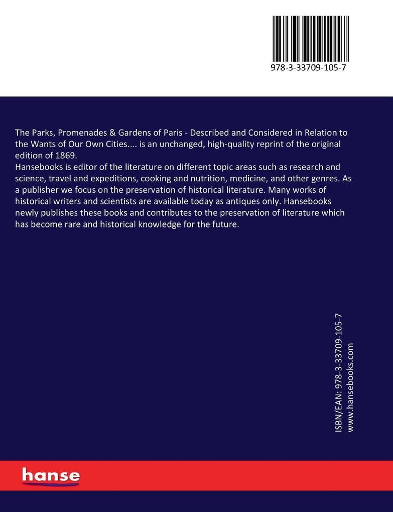 Weitere Ansicht: The Parks, Promenades & Gardens of Paris | W. Robinson