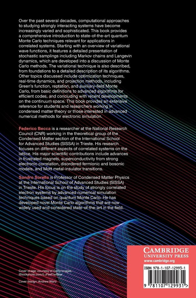 Weitere Ansicht: Quantum Monte Carlo Approaches for Correlated Systems | Federico Becca, Sandro Sorella