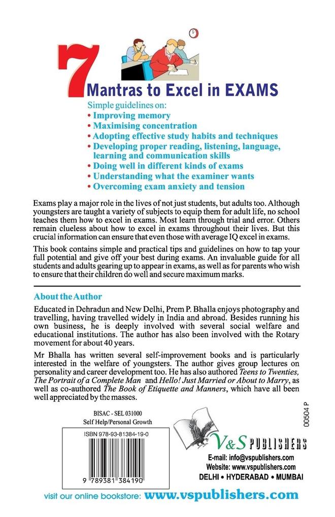 Weitere Ansicht: 7 MANTRA TO EXCEL IN EXAMS | P. Bhalla Prem