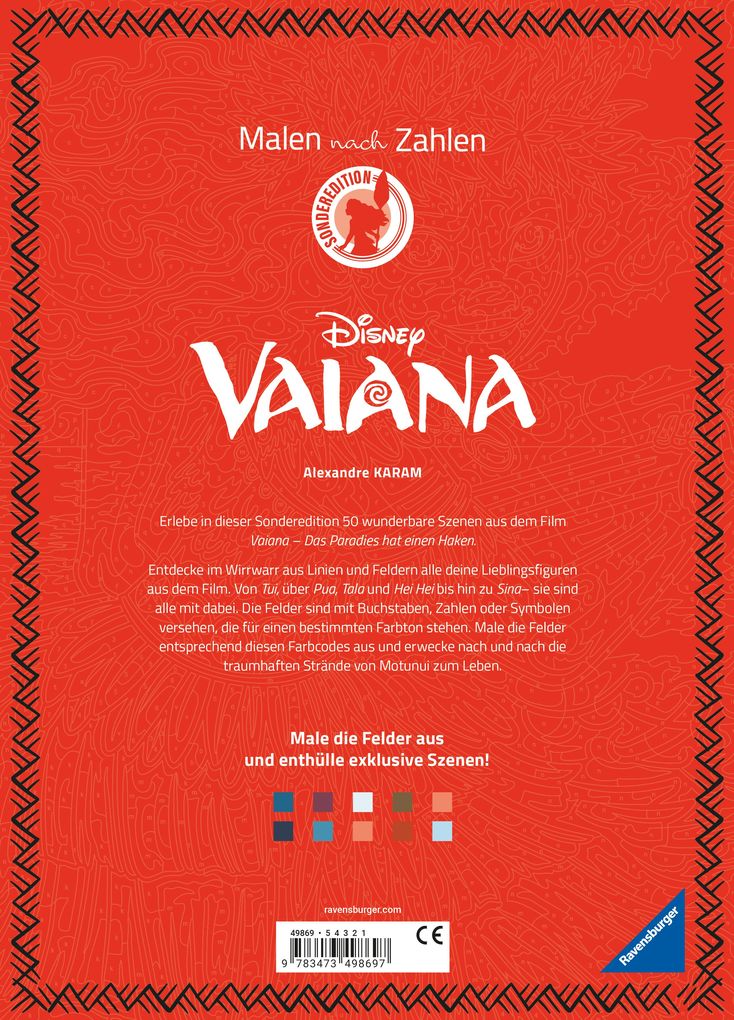 Weitere Ansicht: Disney Malen nach Zahlen - Vaiana