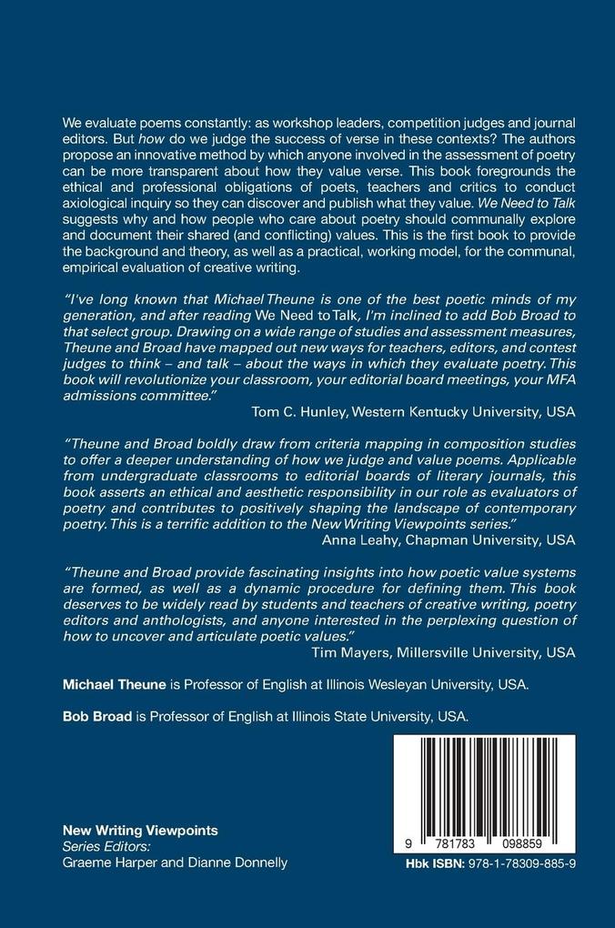 Weitere Ansicht: We Need to Talk | Michael Theune, Bob Broad