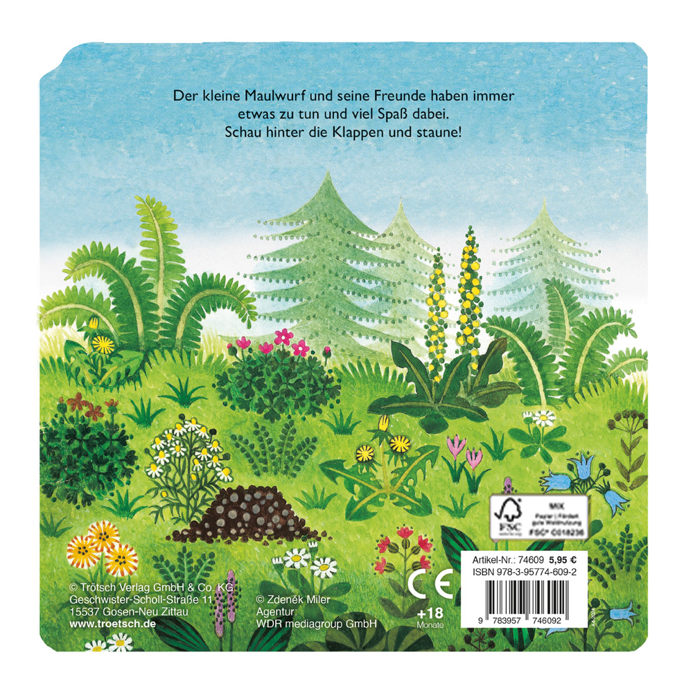 Weitere Ansicht: Registerbuch mit Klappen "Der kleine Maulwurf"