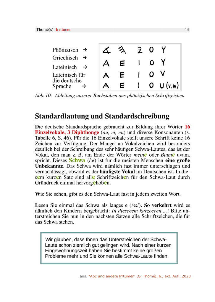 Weitere Ansicht: ABC und andere Irrtümer über Orthographie, Rechtschreiben, LRS/Legasthenie | Günther Thomé