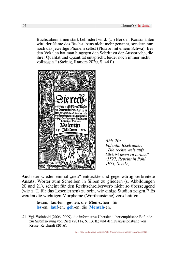 Weitere Ansicht: ABC und andere Irrtümer über Orthographie, Rechtschreiben, LRS/Legasthenie | Günther Thomé
