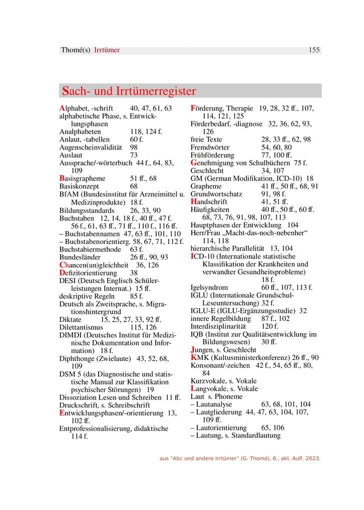 Weitere Ansicht: ABC und andere Irrtümer über Orthographie, Rechtschreiben, LRS/Legasthenie | Günther Thomé
