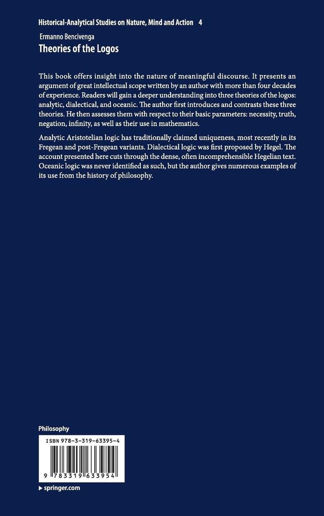 Weitere Ansicht: Theories of the Logos | Ermanno Bencivenga