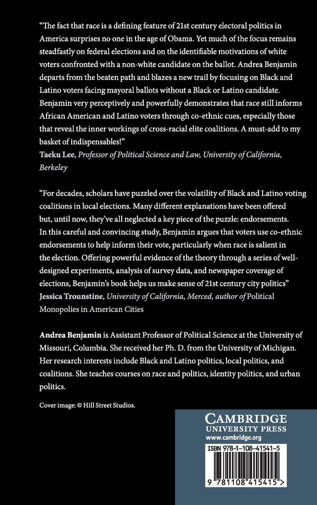 Weitere Ansicht: Racial Coalition Building in Local Elections | Andrea Benjamin