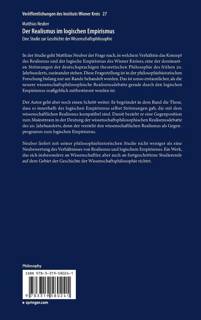 Weitere Ansicht: Der Realismus im logischen Empirismus | Matthias Neuber