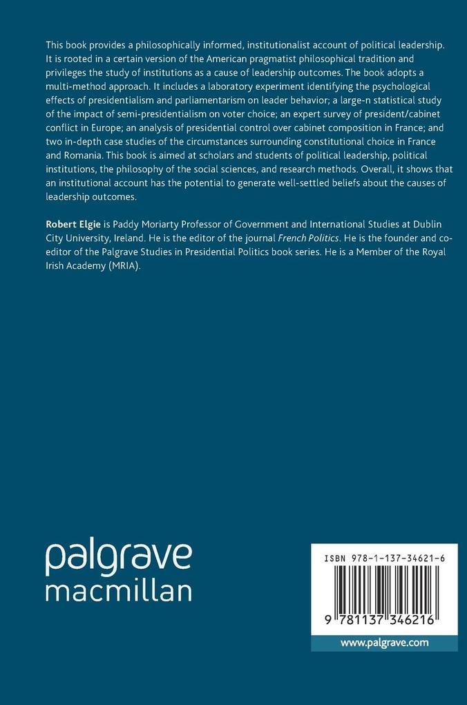 Weitere Ansicht: Political Leadership | Robert Elgie