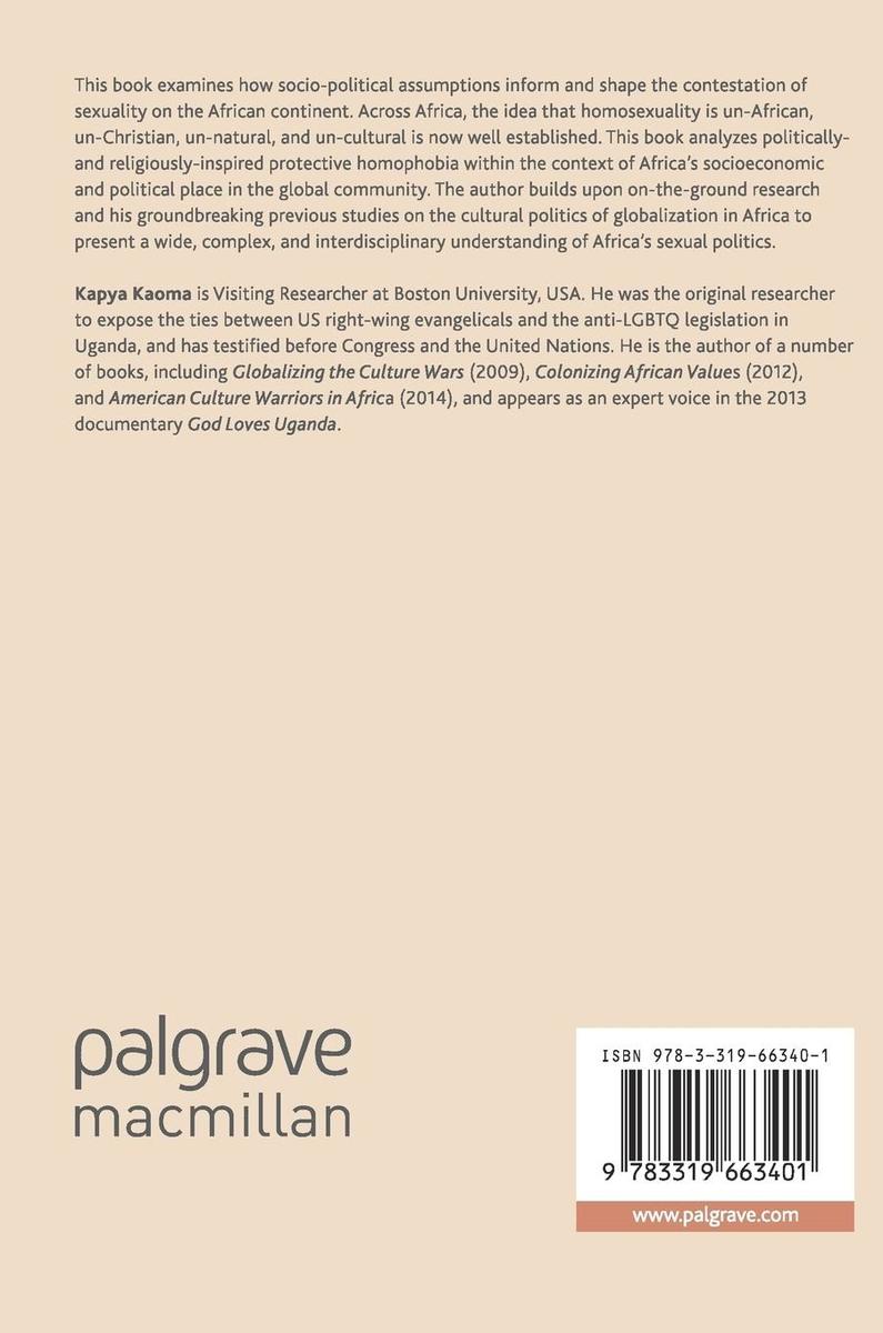 Weitere Ansicht: Christianity, Globalization, and Protective Homophobia | Kapya Kaoma