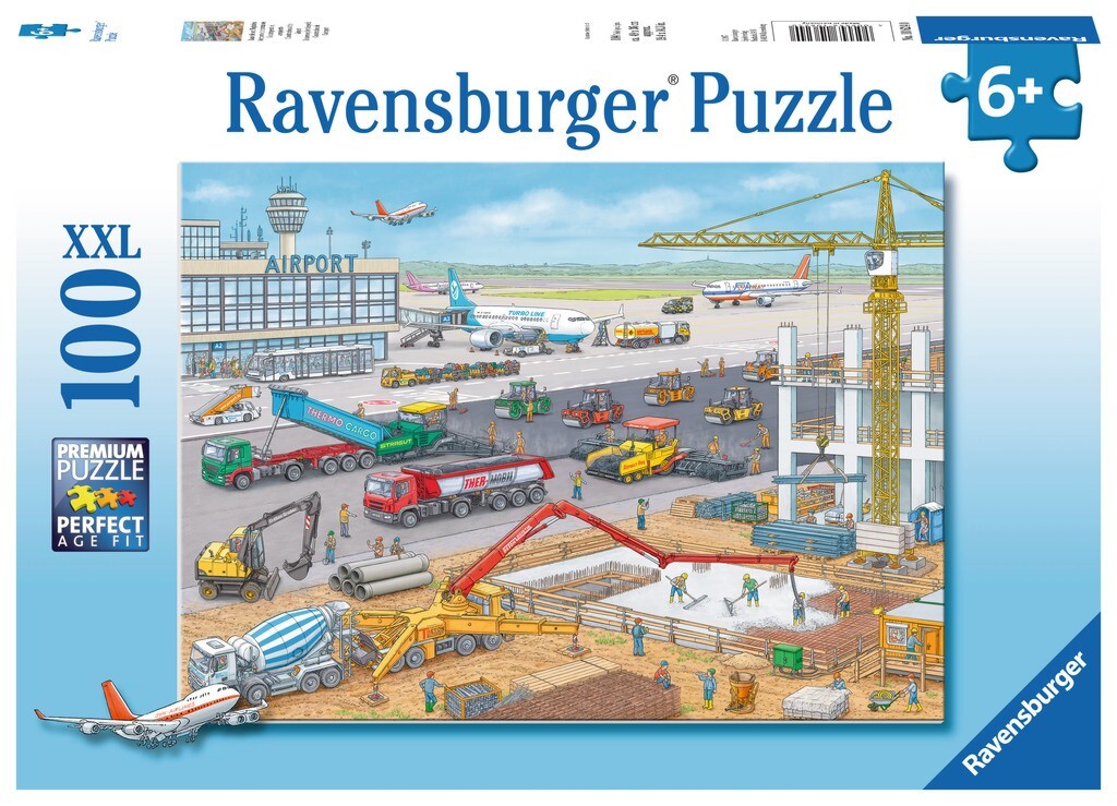 Produktbild: Baustelle am Flughafen. Kinderpuzzle 100 Teile