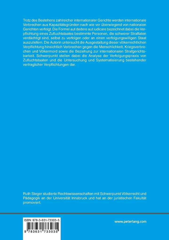 Weitere Ansicht: Aut dedere aut iudicare | Ruth Steger