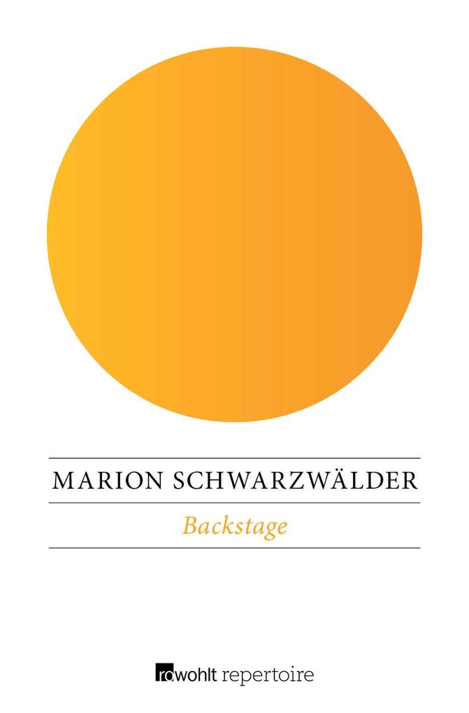 Produktbild: Backstage | Marion Schwarzwälder
